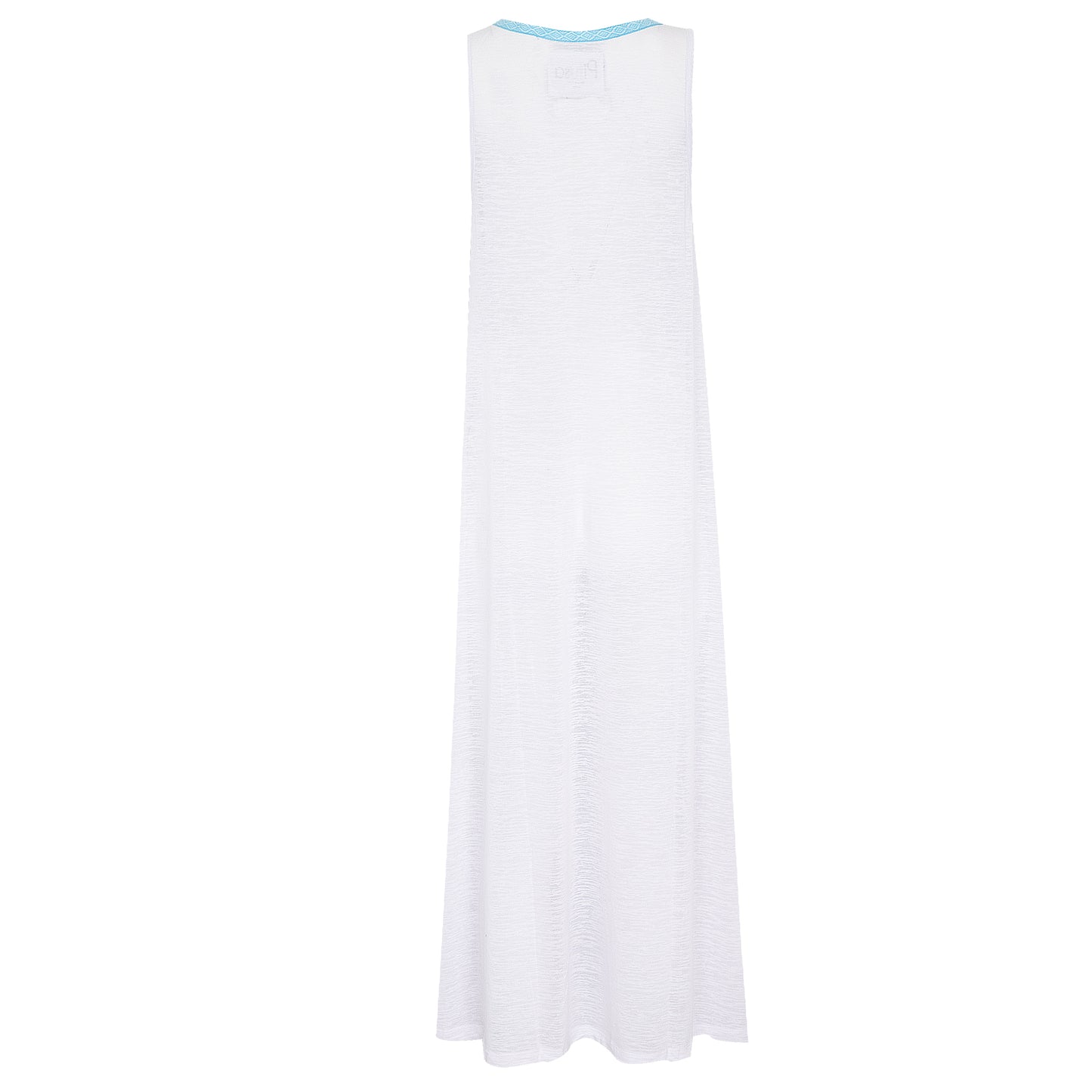 V-Neck Flare Maxi Dress White - Cover Up