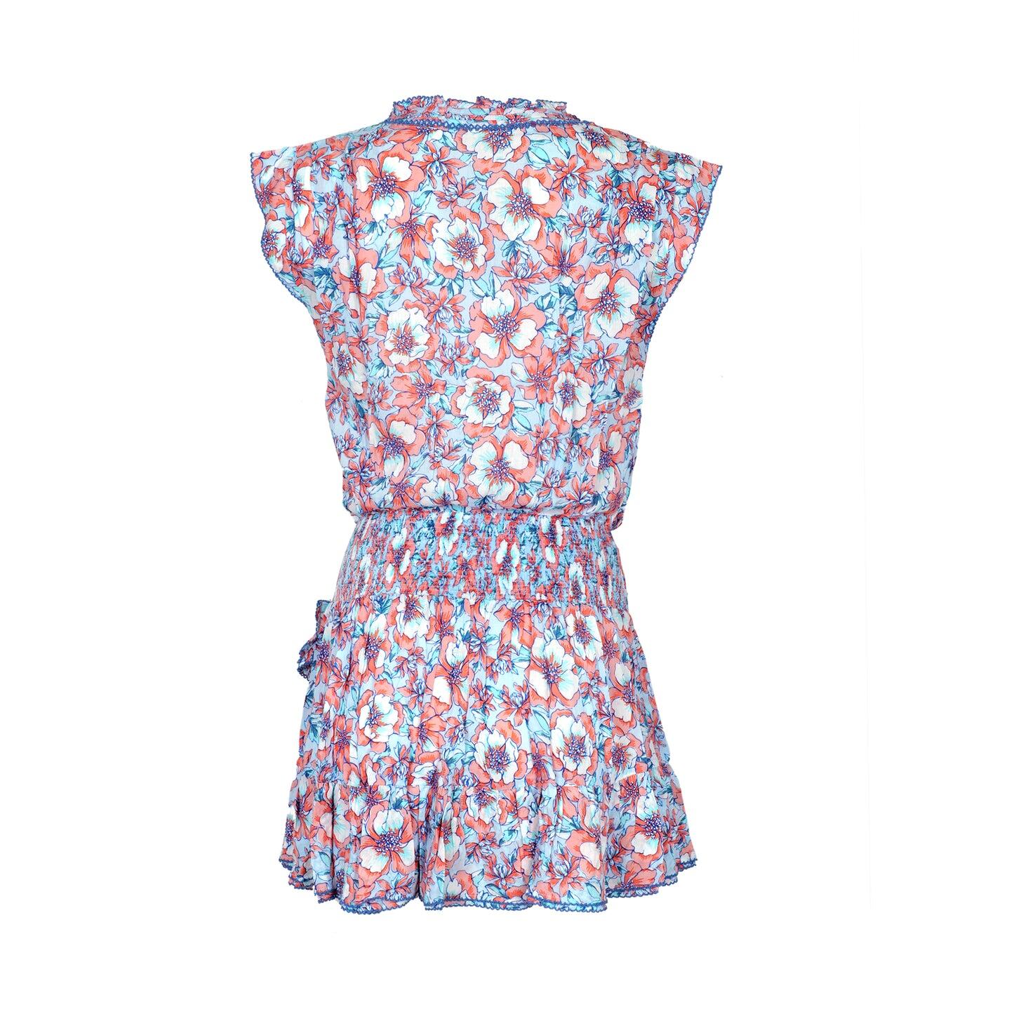 Mini Dress Estelle Aqua Dalia Viscose - Dress