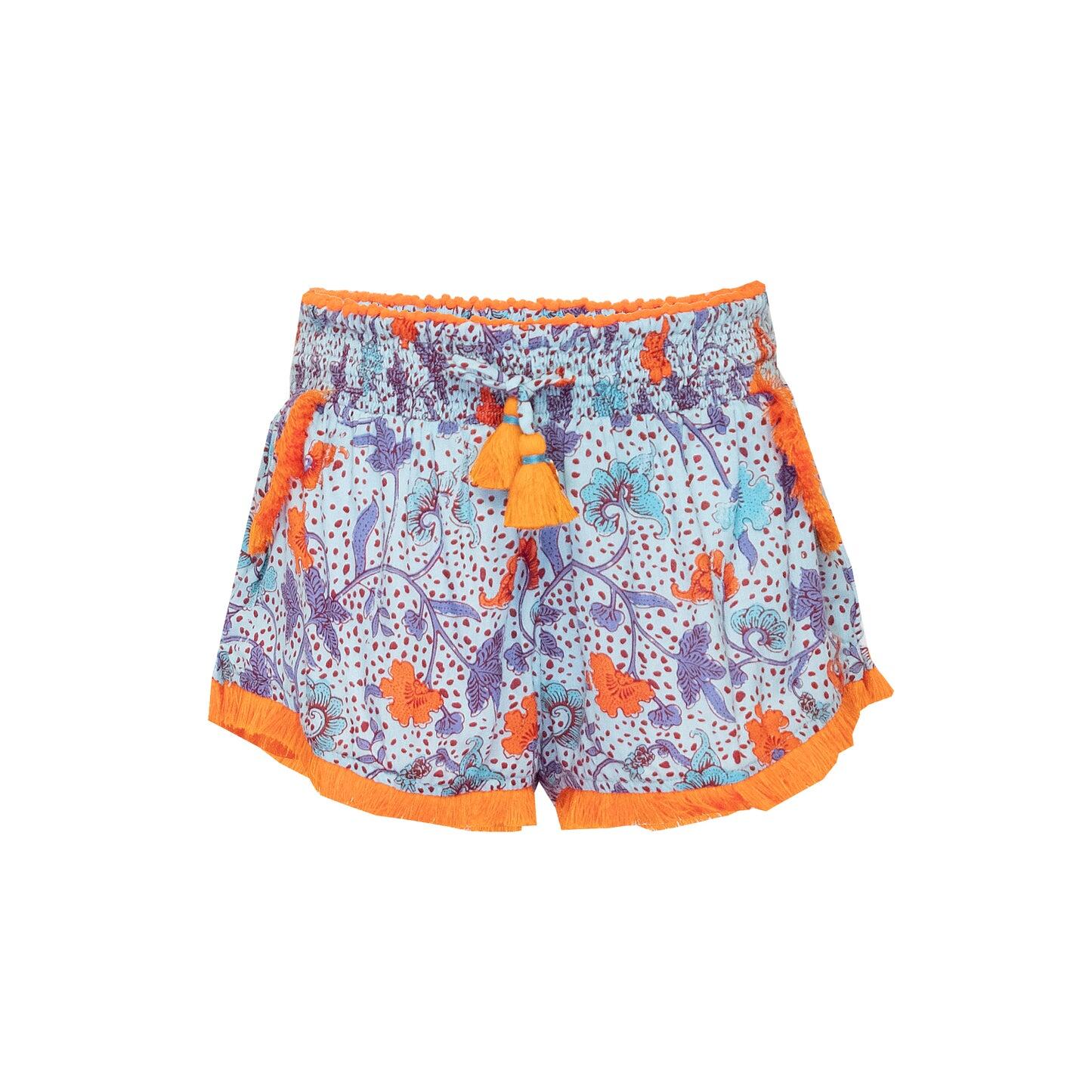 Lulu Boxer Short Kids Sky Blue Clary - Girls Shorts