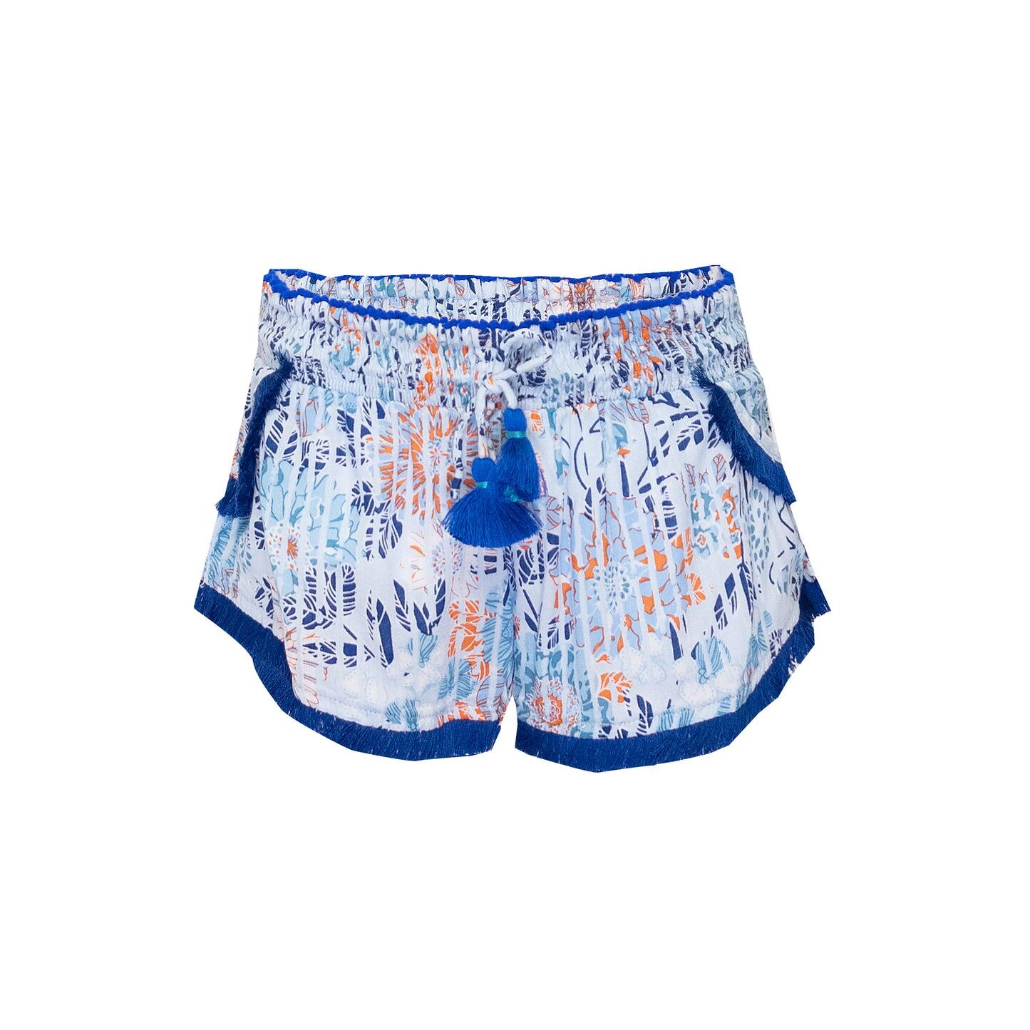Load image into Gallery viewer, Lulu Boxer Short Kids Sky Blue Marigold

