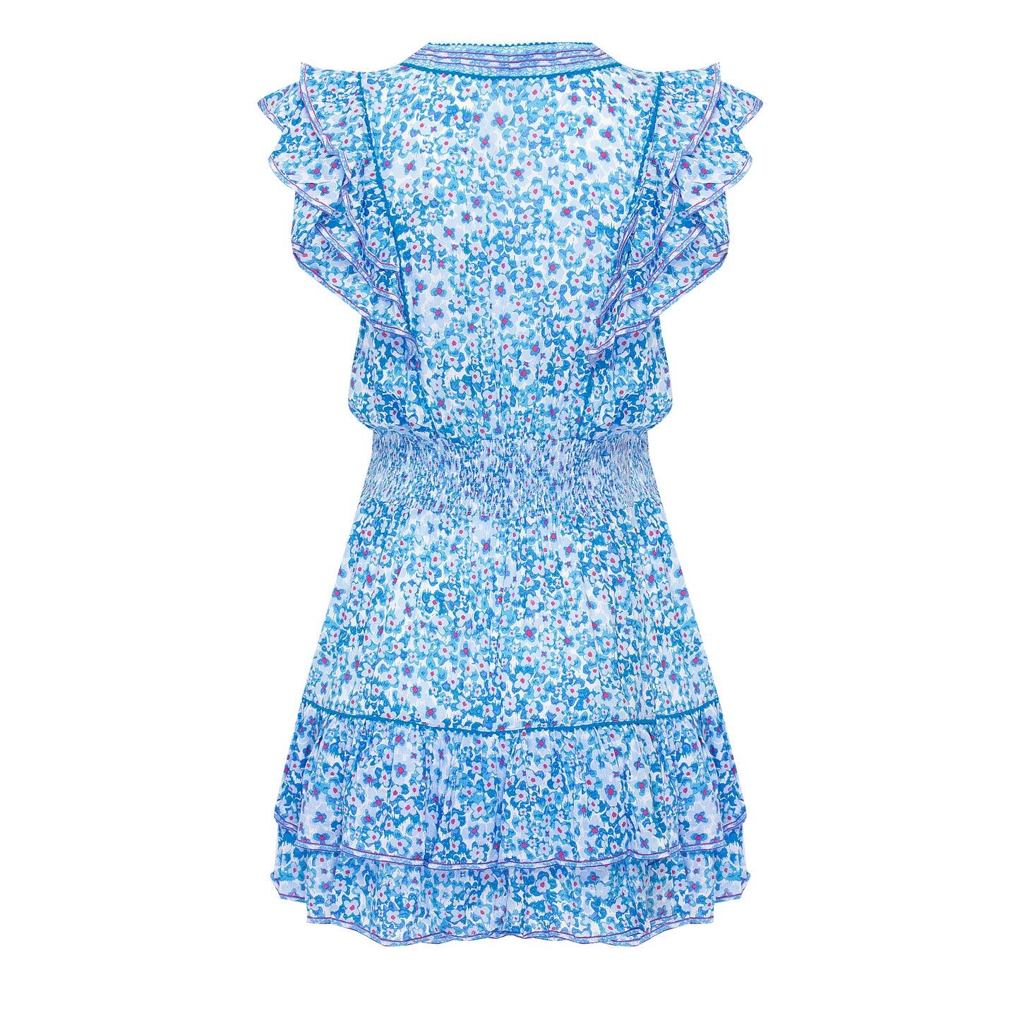 Mini Dress Camila Blue Hortensia - Dress