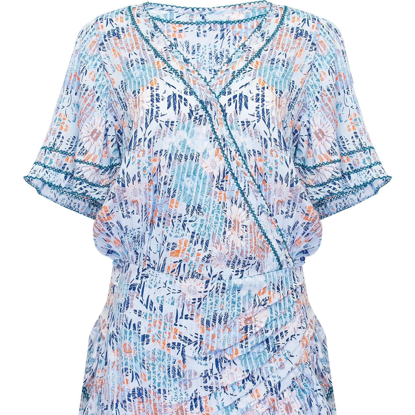 Mini Dress Mabelle Sky Blue Marigold - Dress