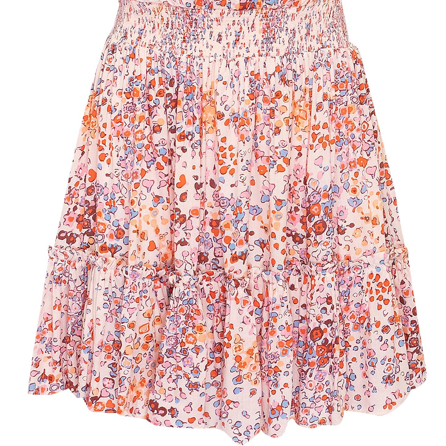 Mini Dress Triny Ruffled Pink Murrina - Dress