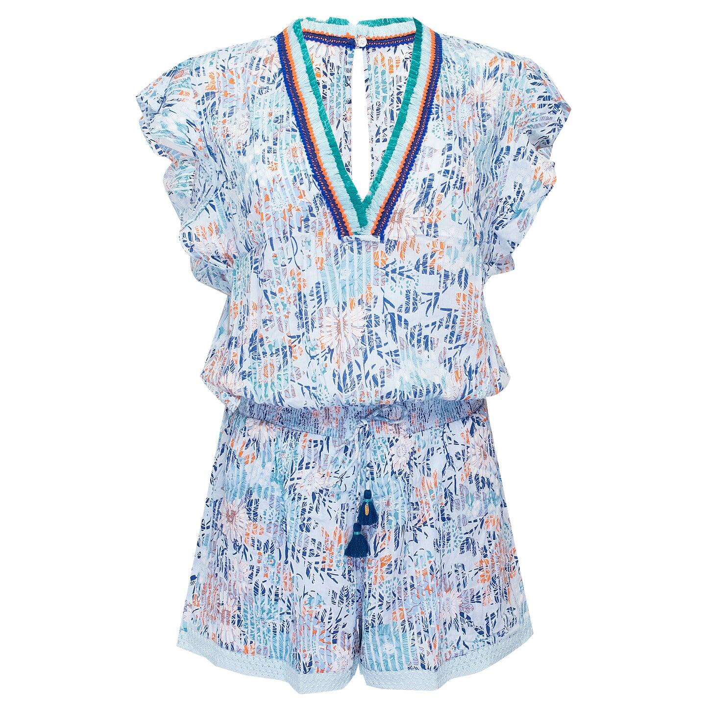 Short Jumpsuit Sasha Sky Blue Marigold - Playsuit