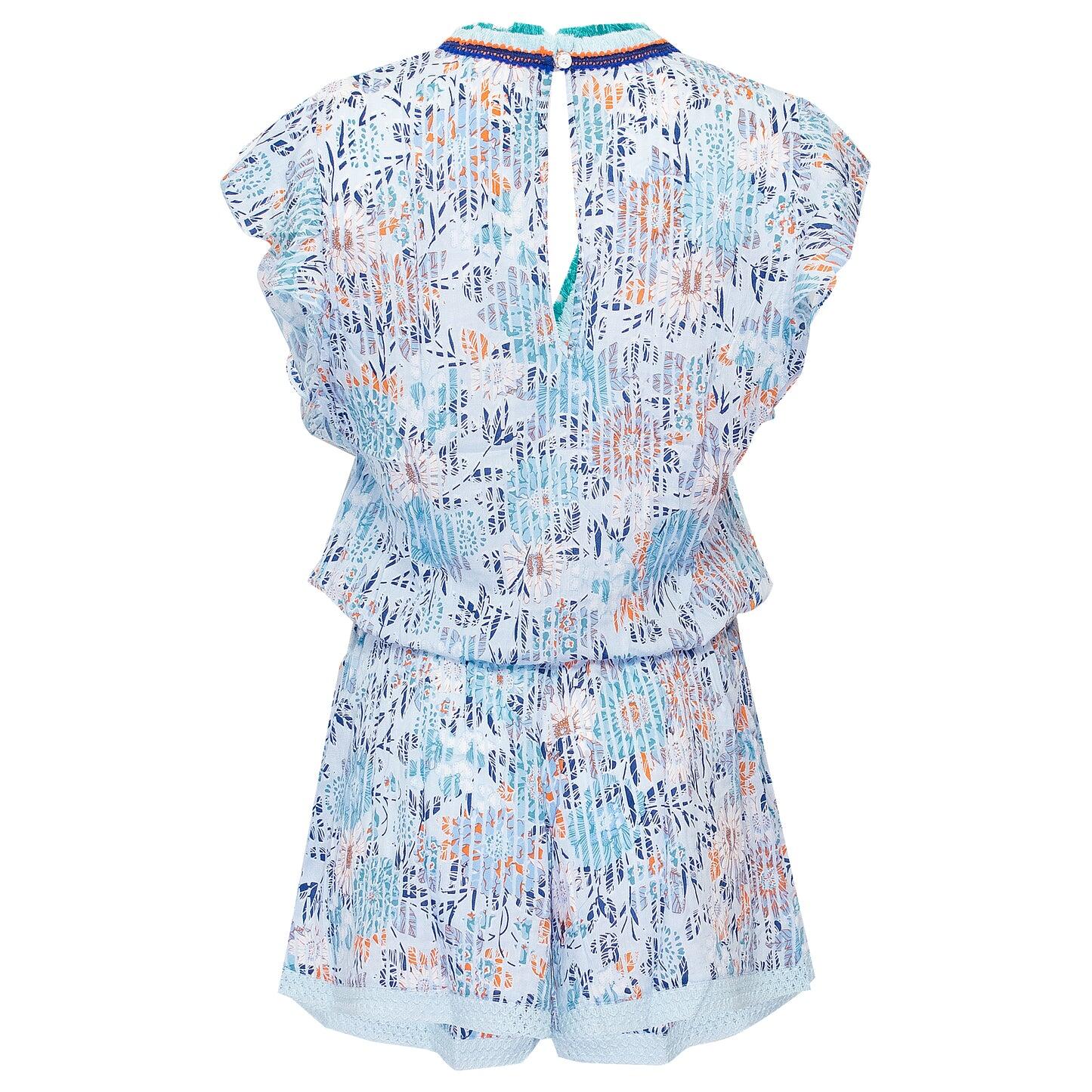 Short Jumpsuit Sasha Sky Blue Marigold - Playsuit