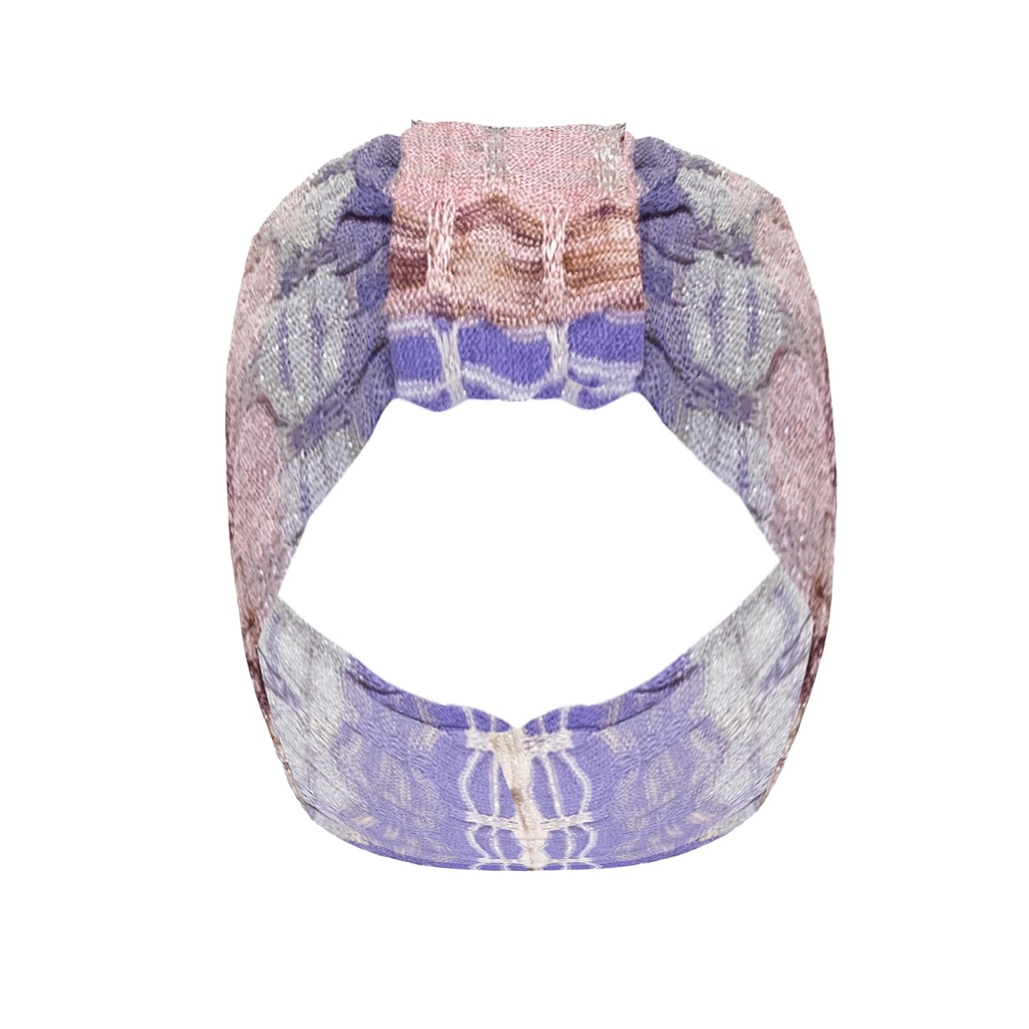 Headband in Honeycomb Knit Purple - Hair Accesories