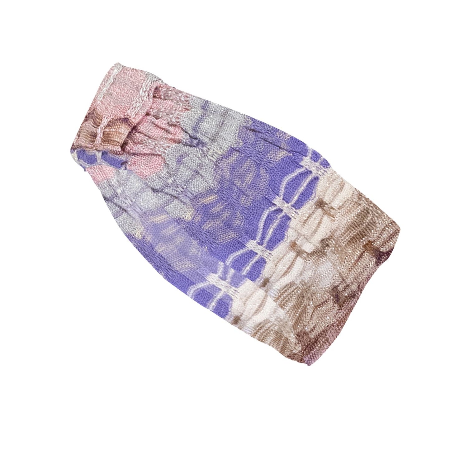 Headband in Honeycomb Knit Purple - Hair Accesories