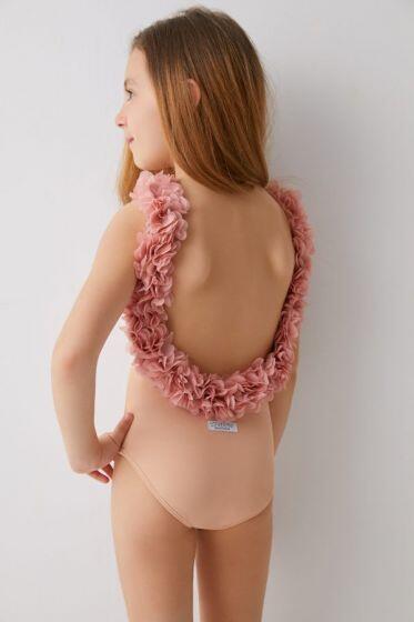 Kids After Party Nude & Dusty Pink One Piece - Girls One Piece