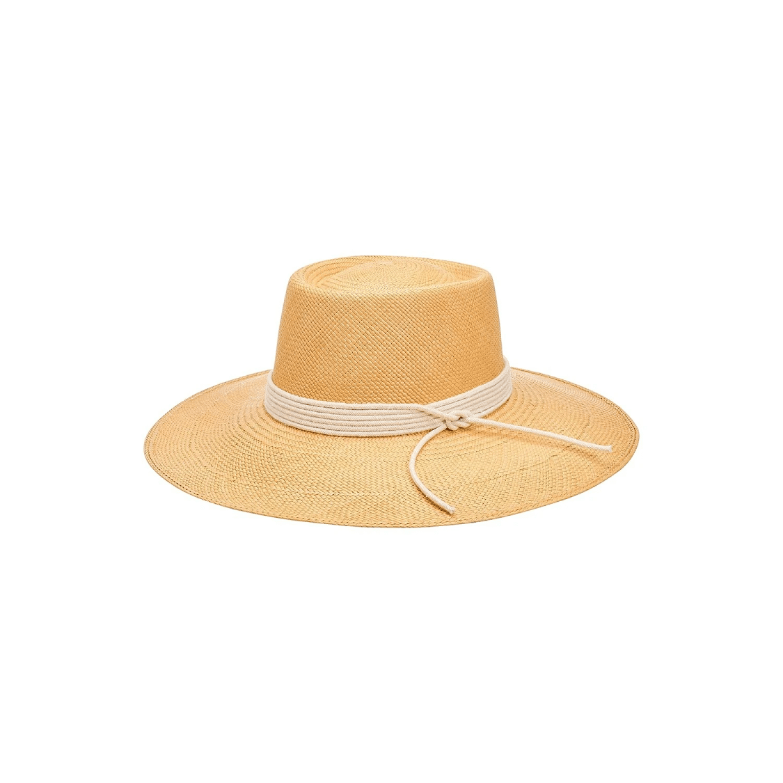 Polo Wide Brim Puglia Hat In Cinnamon With Ivory Cord