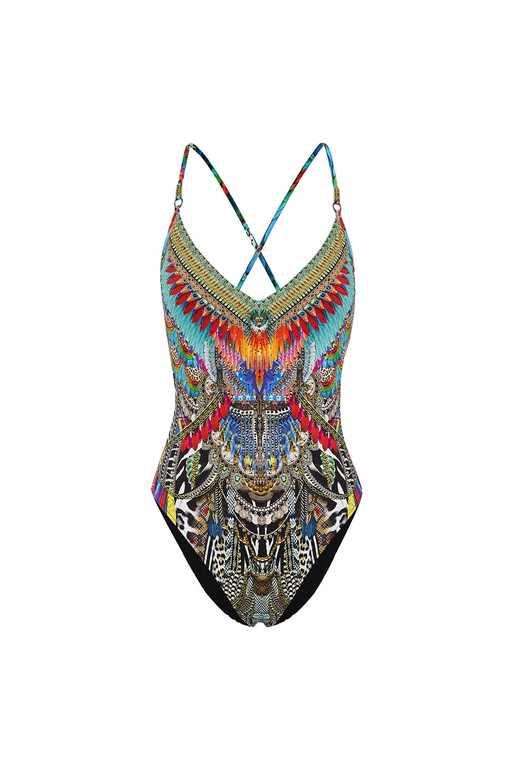 V Neck One Piece With Ring Trims Guardians Of The Sun - One Piece