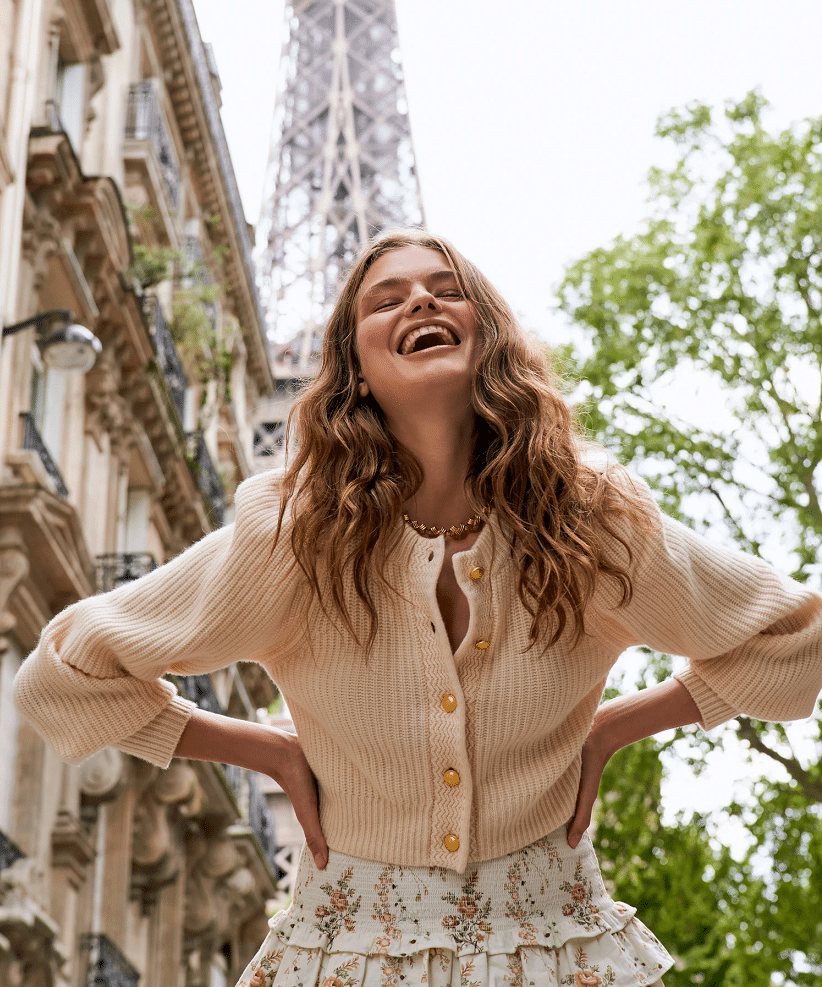 Robinson Cropped Cardigan Ivory - Top