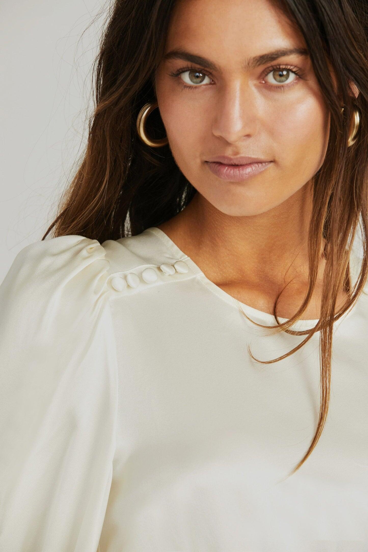 Load image into Gallery viewer, Teyana Dress Cream
