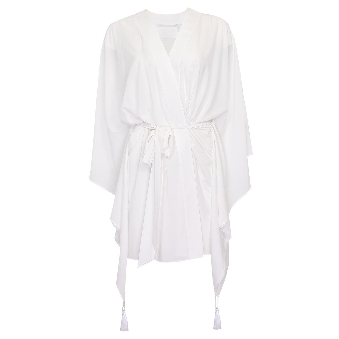 White Midi Kimono Wings - Kimono