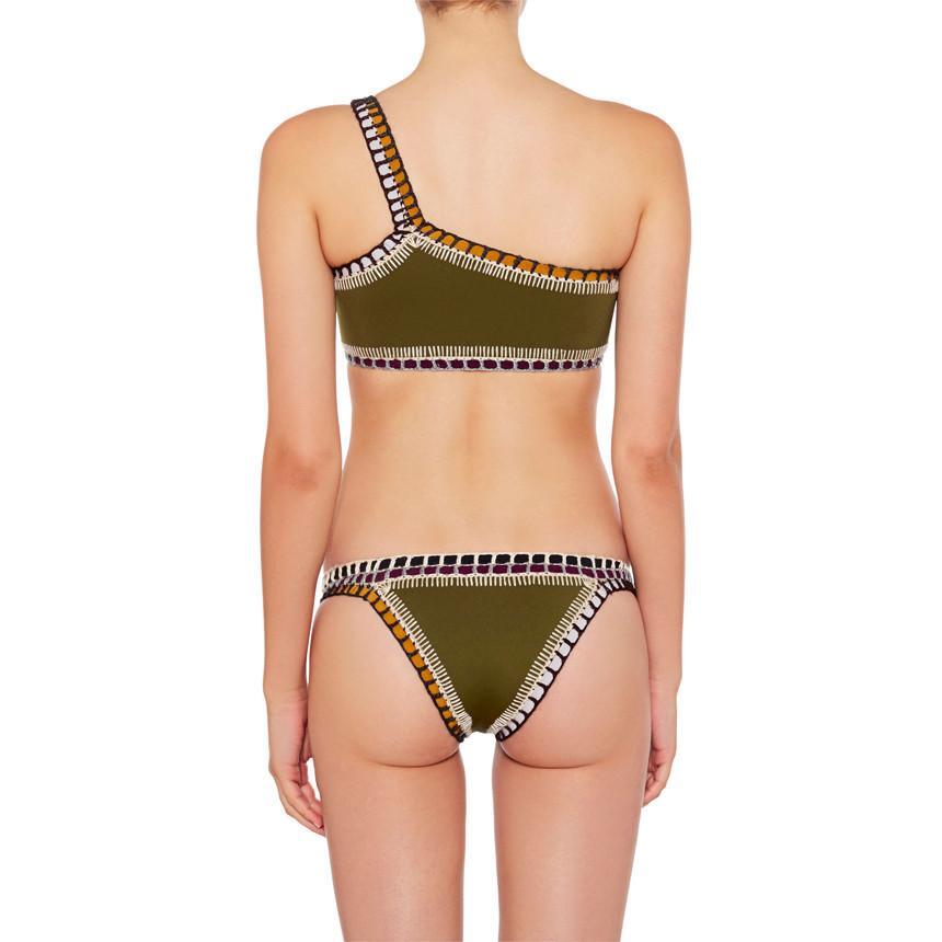 Load image into Gallery viewer, Wren One Shoulder Top Olive
