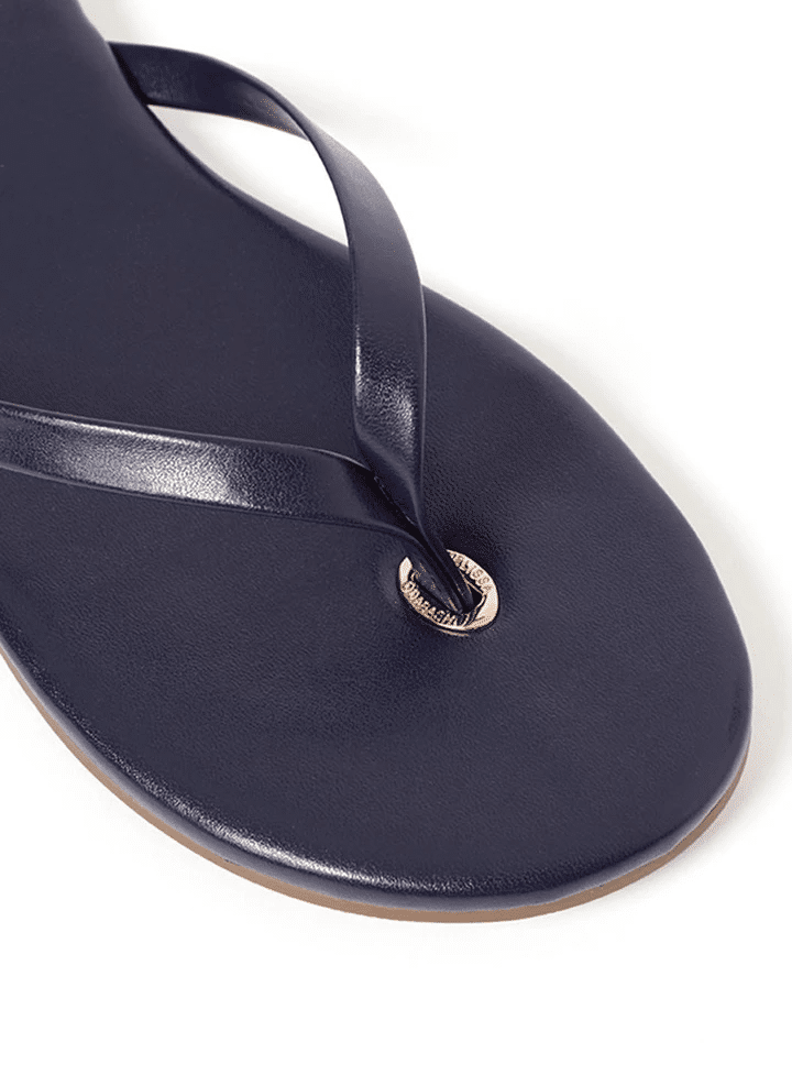 Close-up of Designer Flip Flops detailing