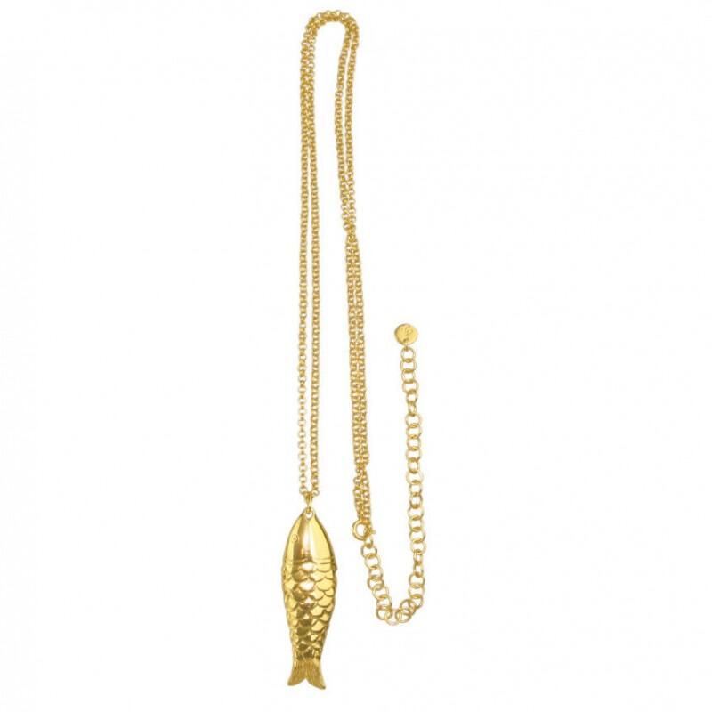 Gioia Gold Fish Necklace