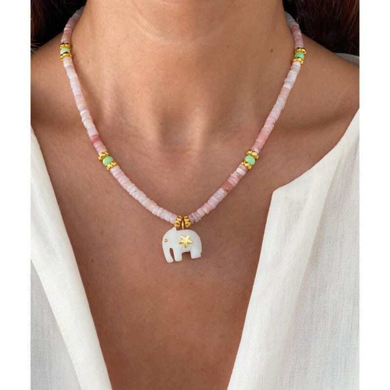 Hathi Pink Necklace