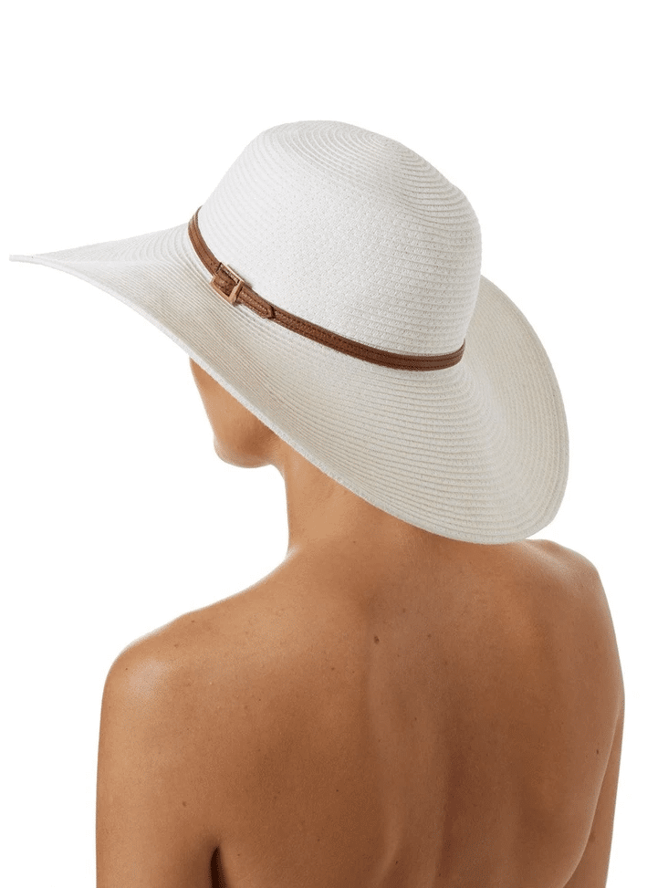 Load image into Gallery viewer, Jemima Hat White/Tan
