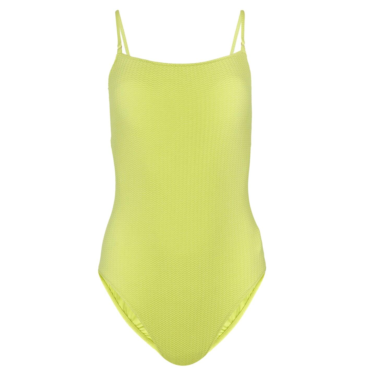 Sea Dive Scoop Neck One Piece Wild Lime - One Piece