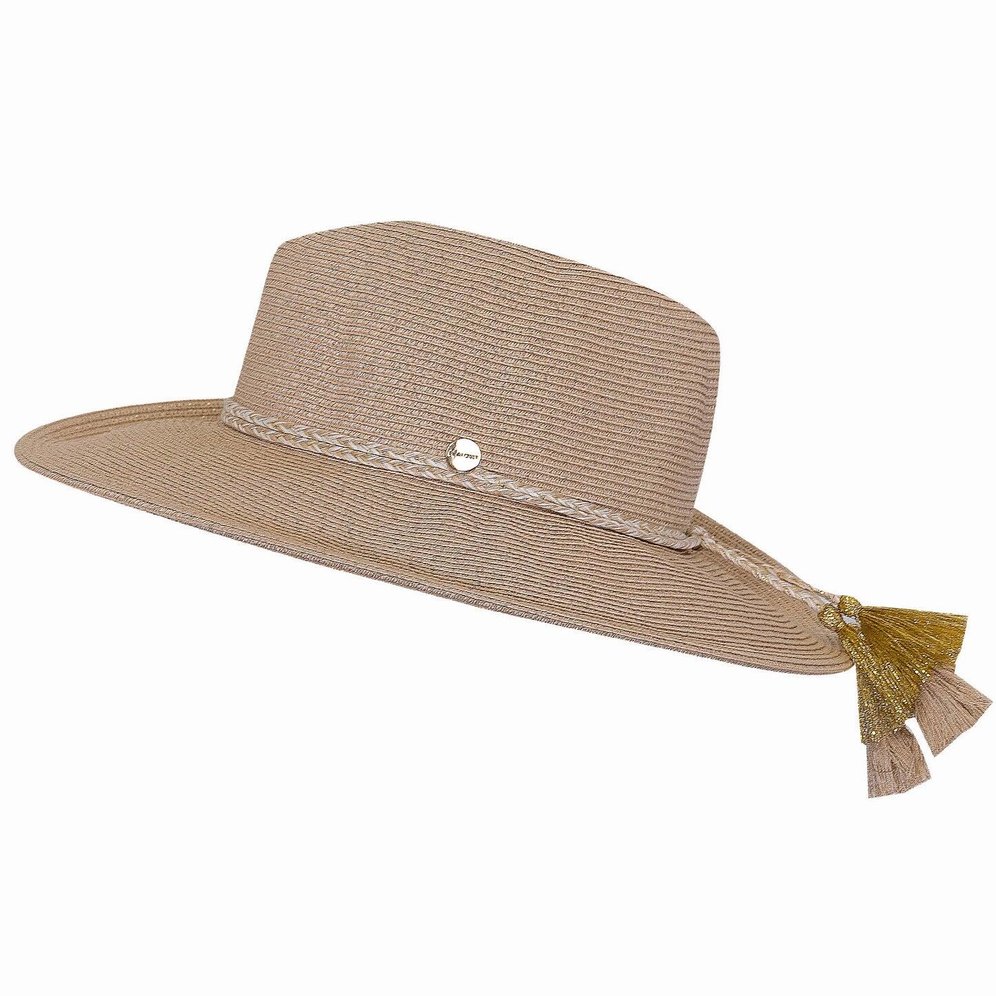 Collapsible Fedora Hat Gold