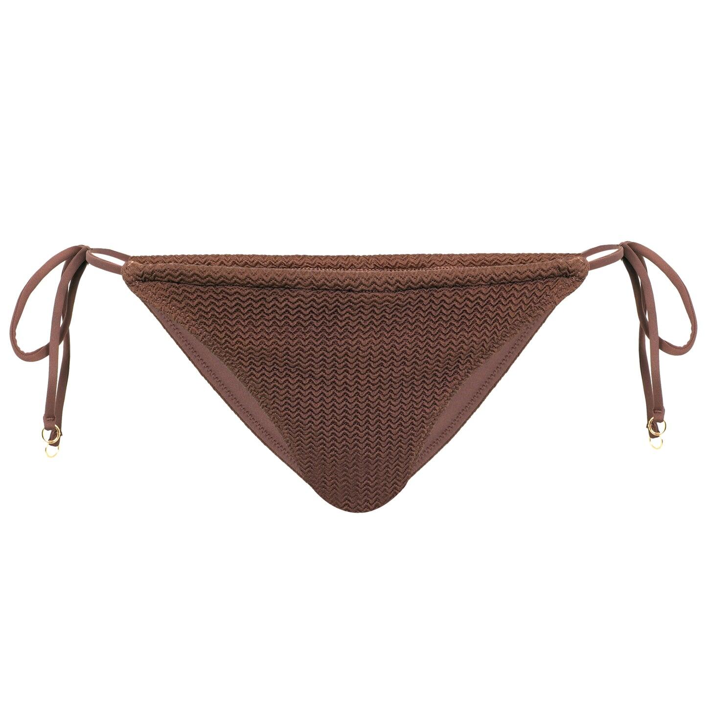 Sea Dive Drawstring Side Rio Pant Tiramisu - Bikini Bottom