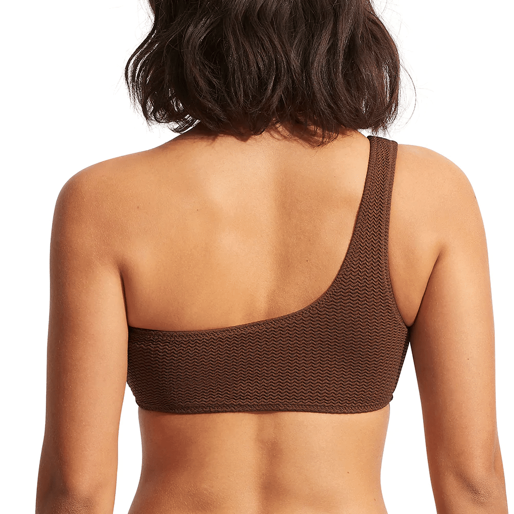 Sea Dive One Shoulder Top Tiramisu - Bikini Top