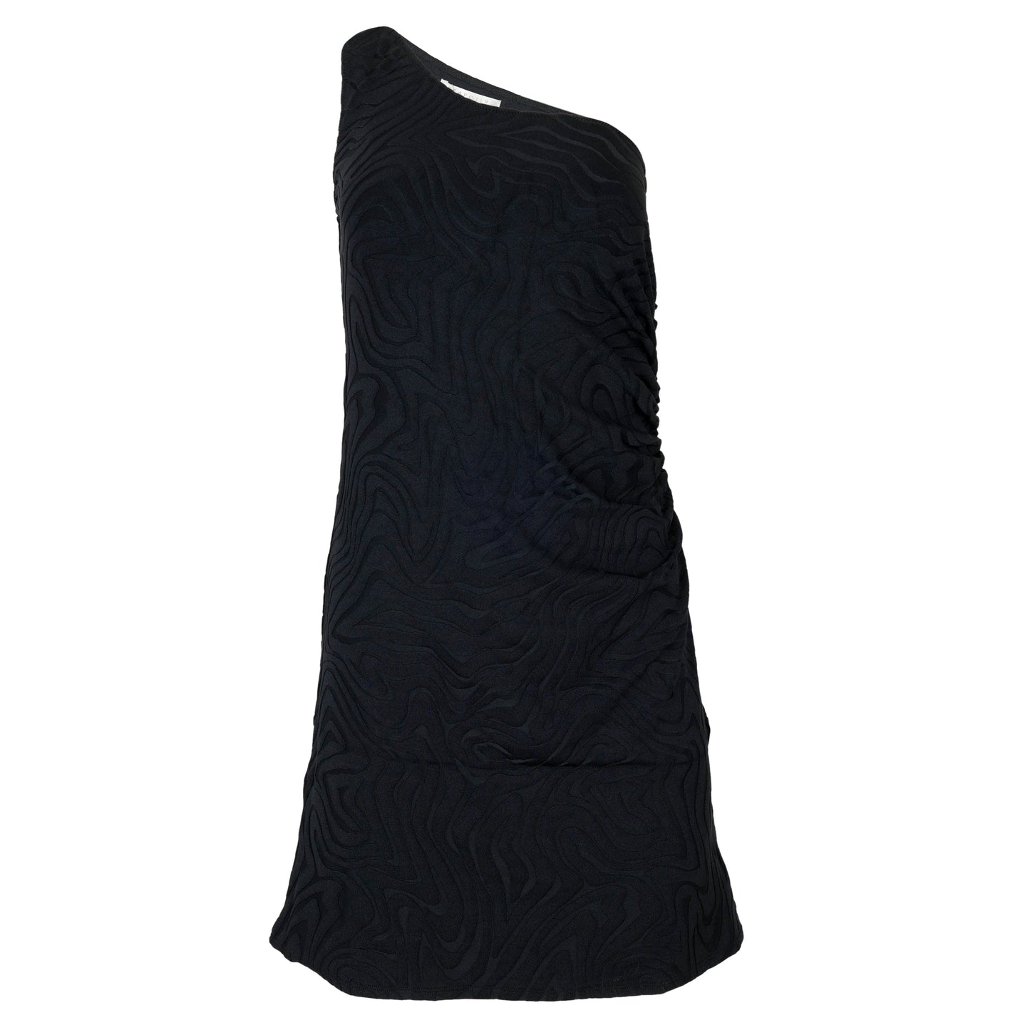 One sleeve on sale black mini dress