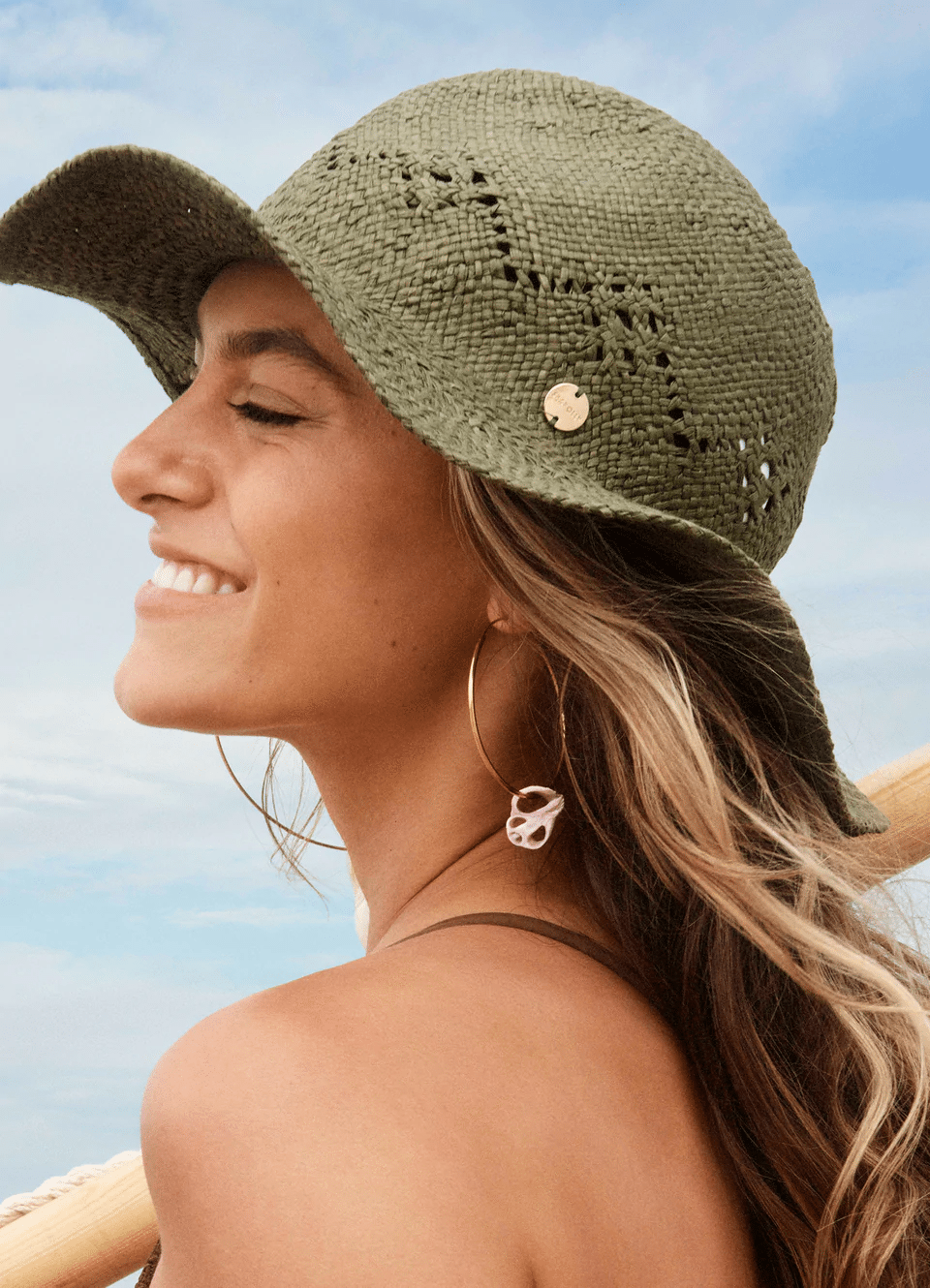 Shady Lady Sails Panama Hat Olive - Hat