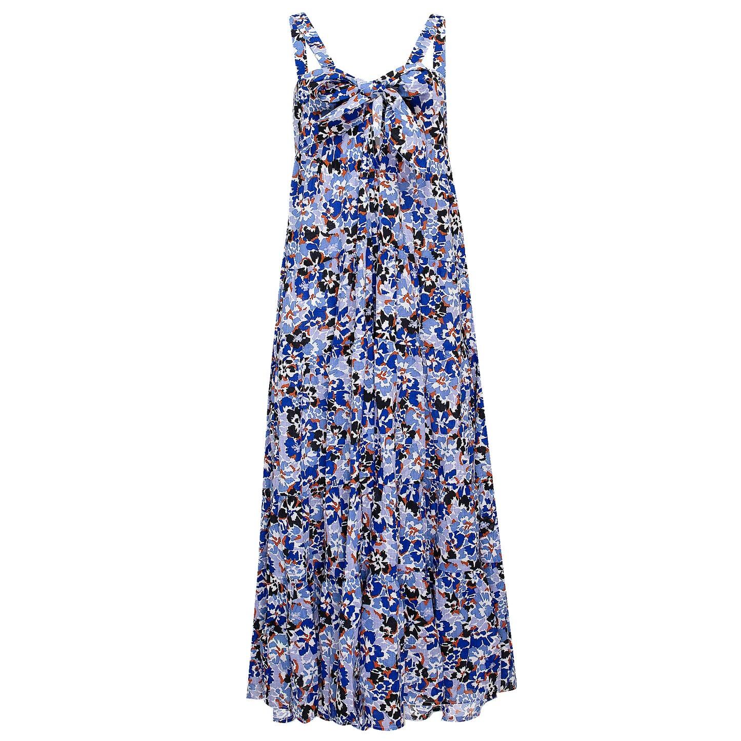 Thrift Shop Tiered Dress Mediterranean Blue