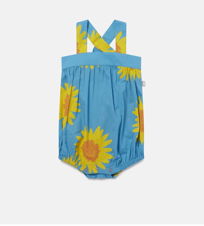 Baby Romper in Sunflower Print