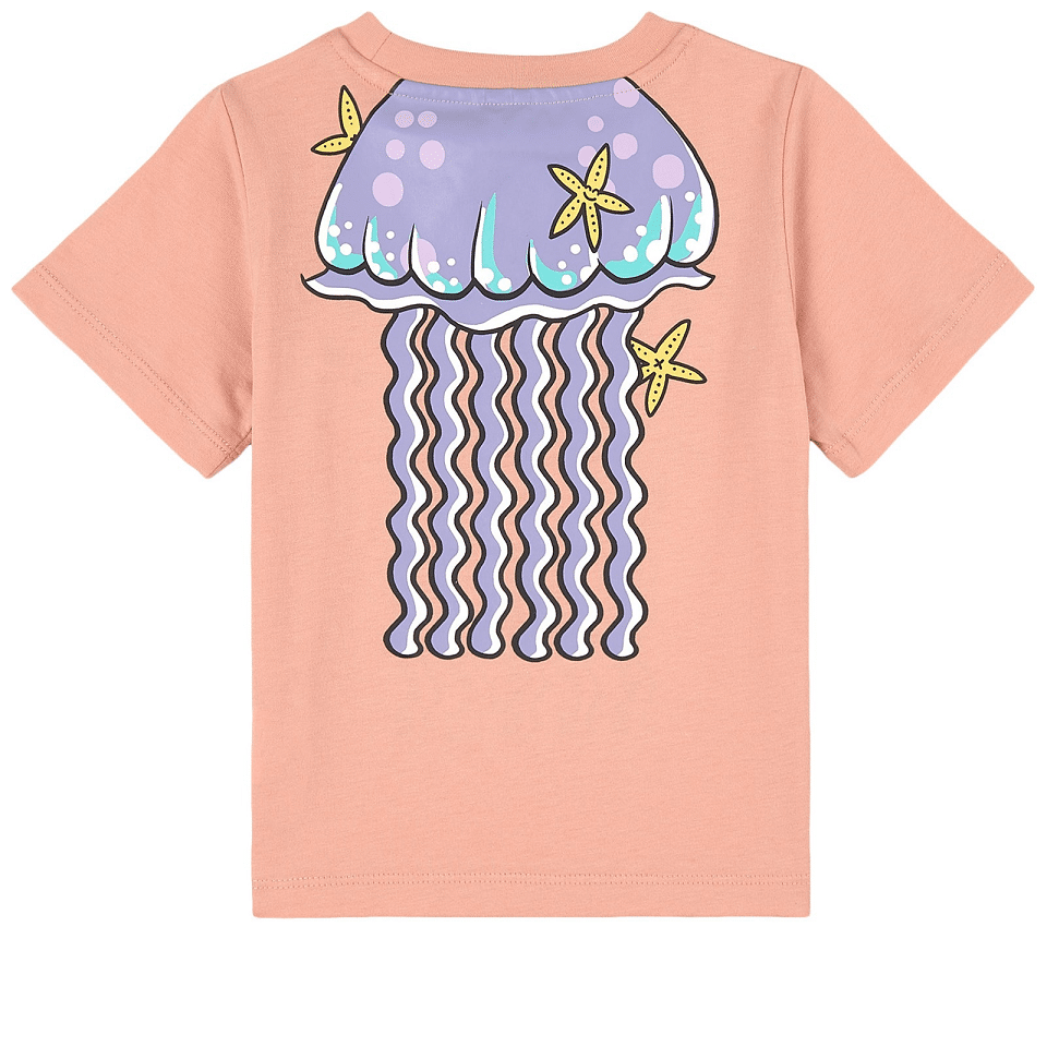 Crew Neck T Shirt in Pink