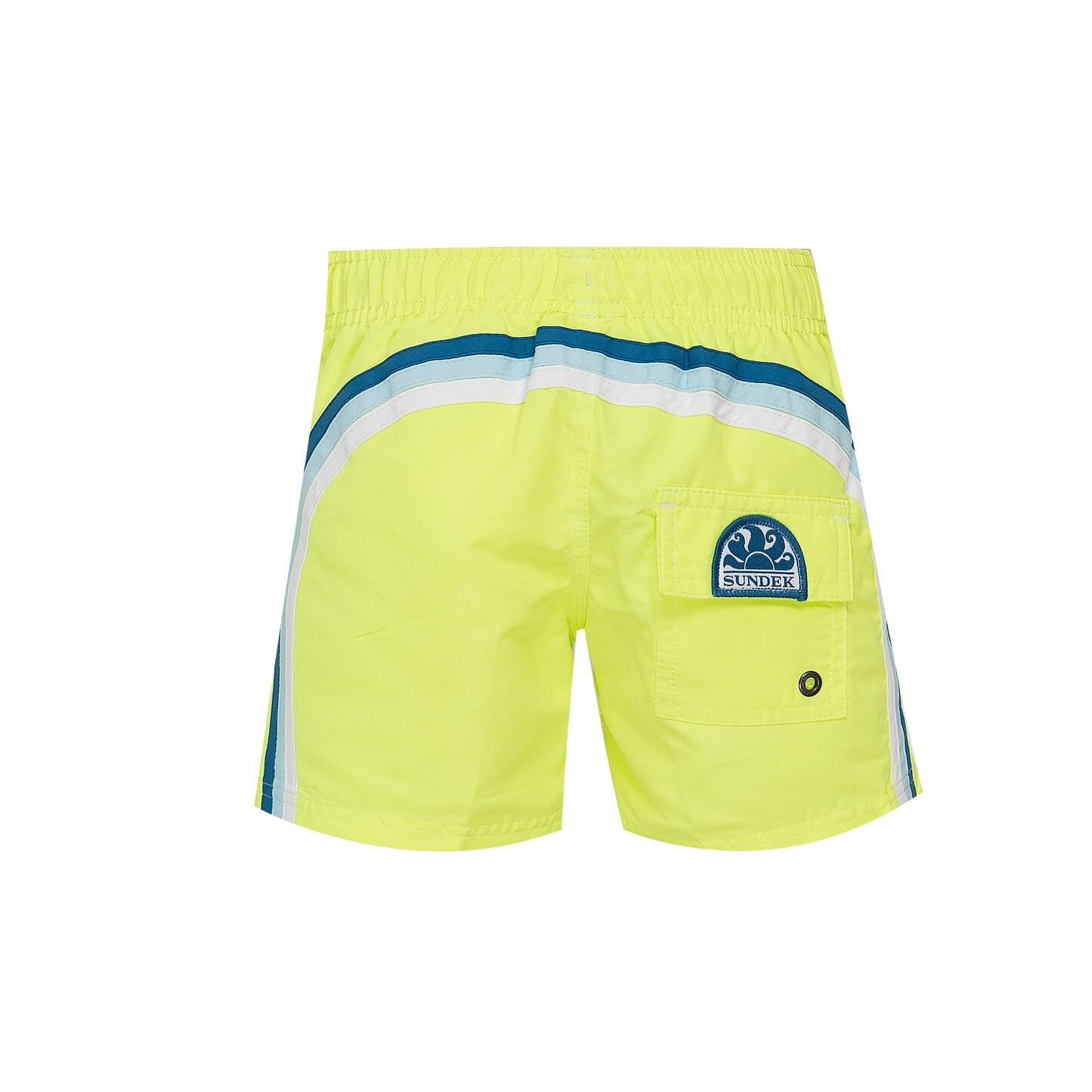 Neon Green Swim Shorts for Boys Sundek