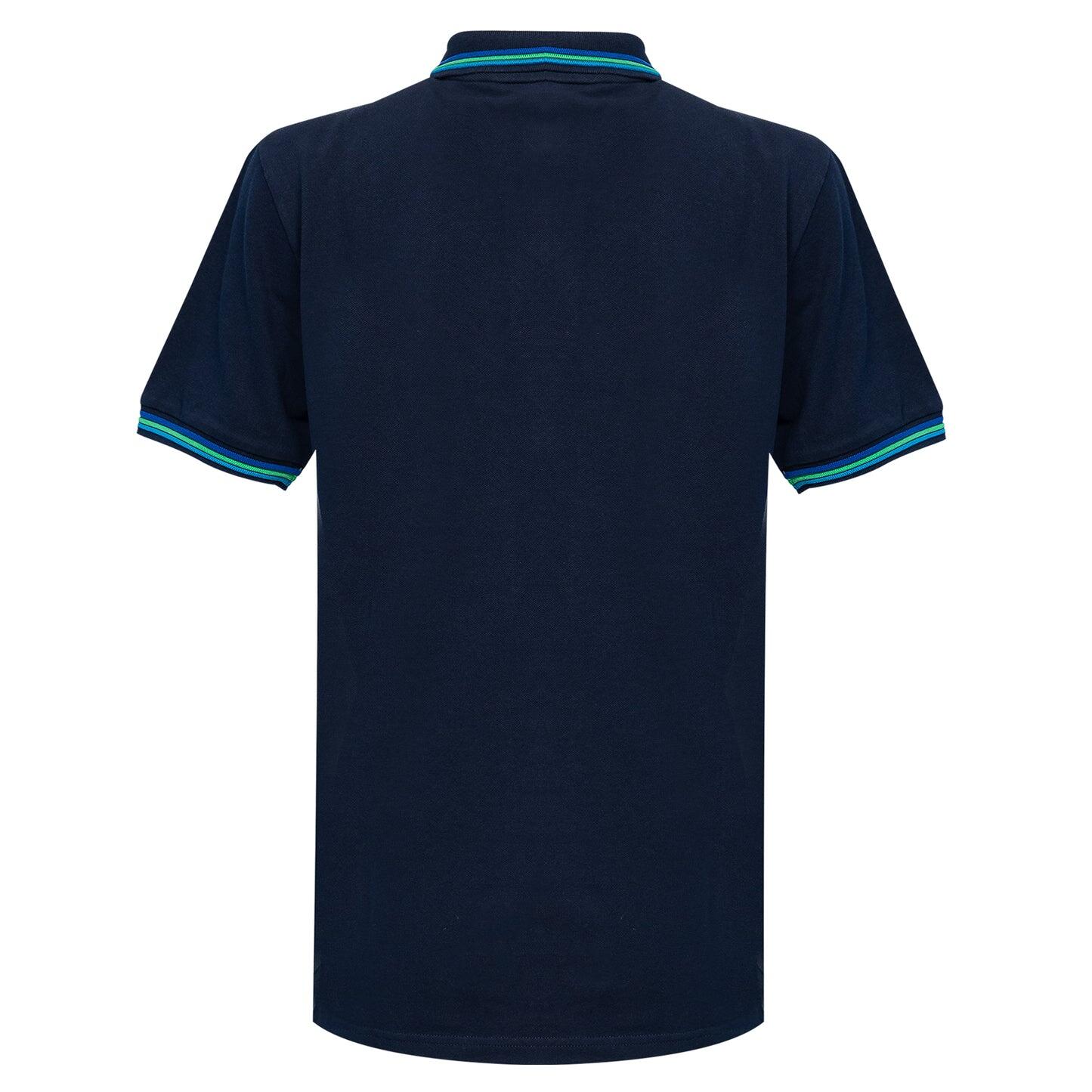 Load image into Gallery viewer, navy pique cotton polo 
