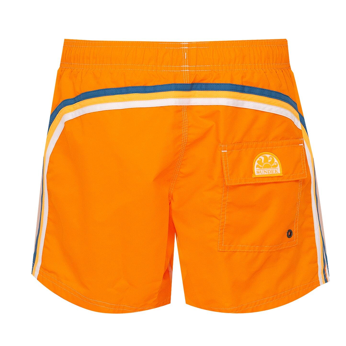 Sundek Orange Surf Shorts for Men