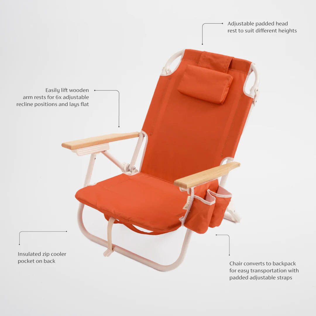 Deluxe Beach Chair Terracotta - Beach Chair