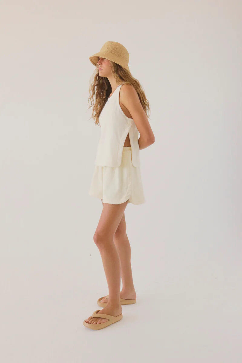 White Sleeveless Top for Women