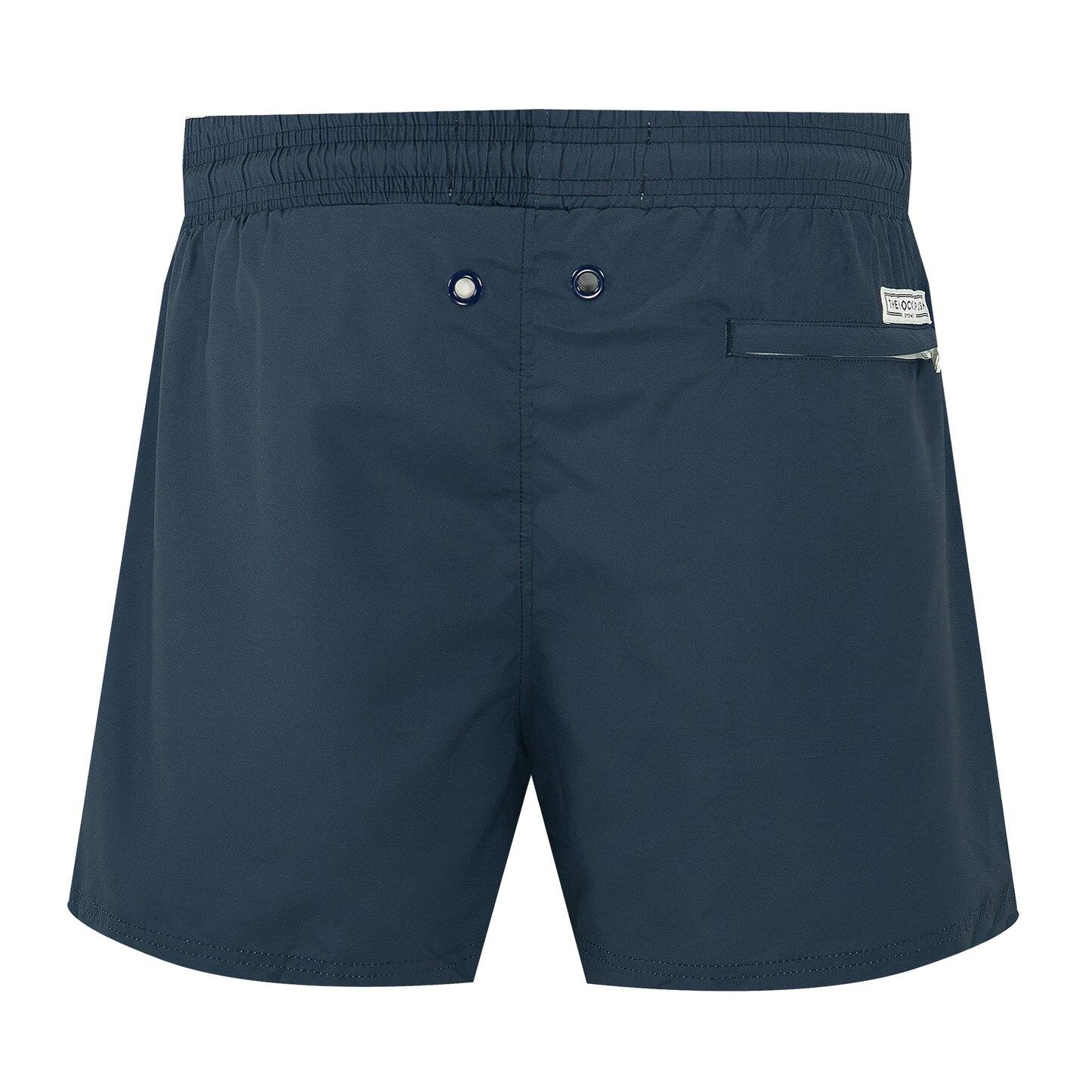 Load image into Gallery viewer, Balmoral Navy Men&amp;#39;s Swim Shorts
