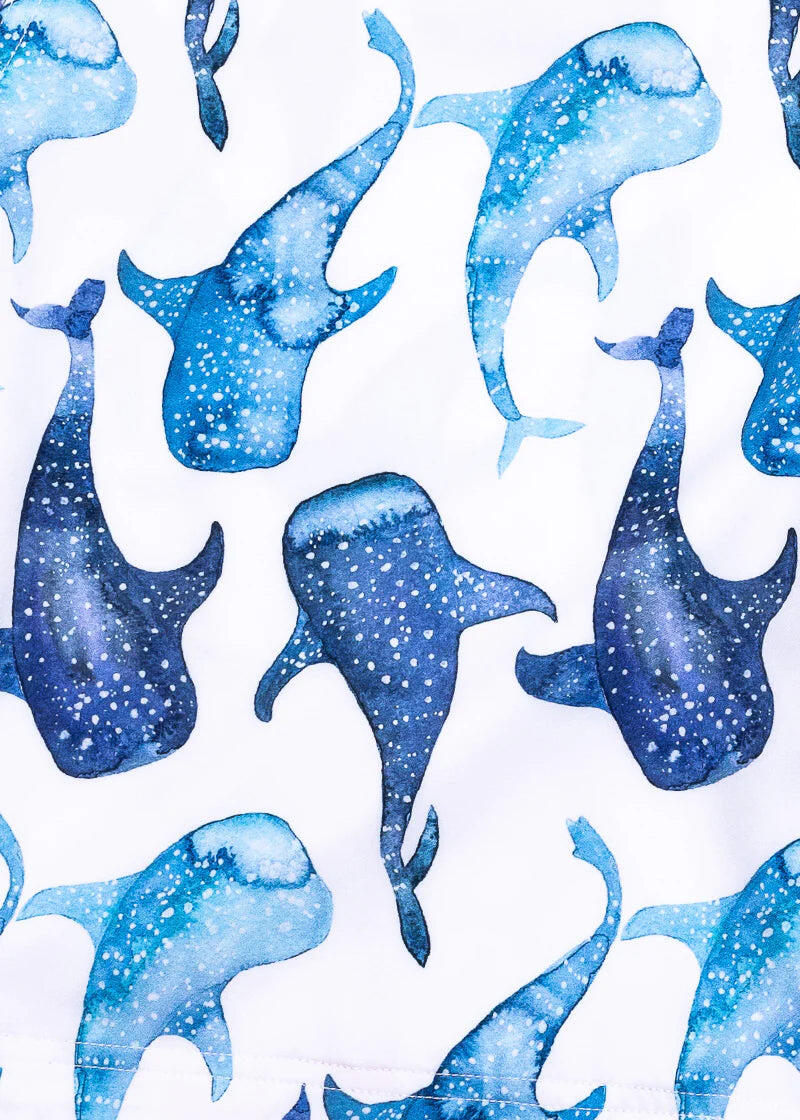 Swim Shorts with Whale Shark Print