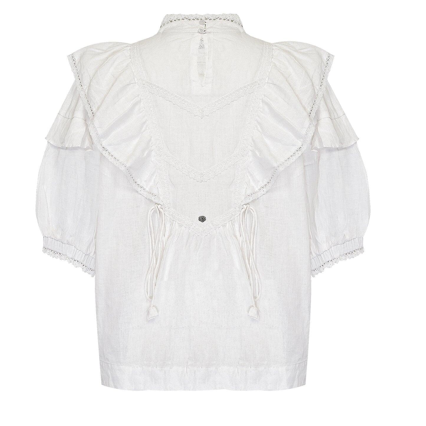 Lykke Linen Top White - Top