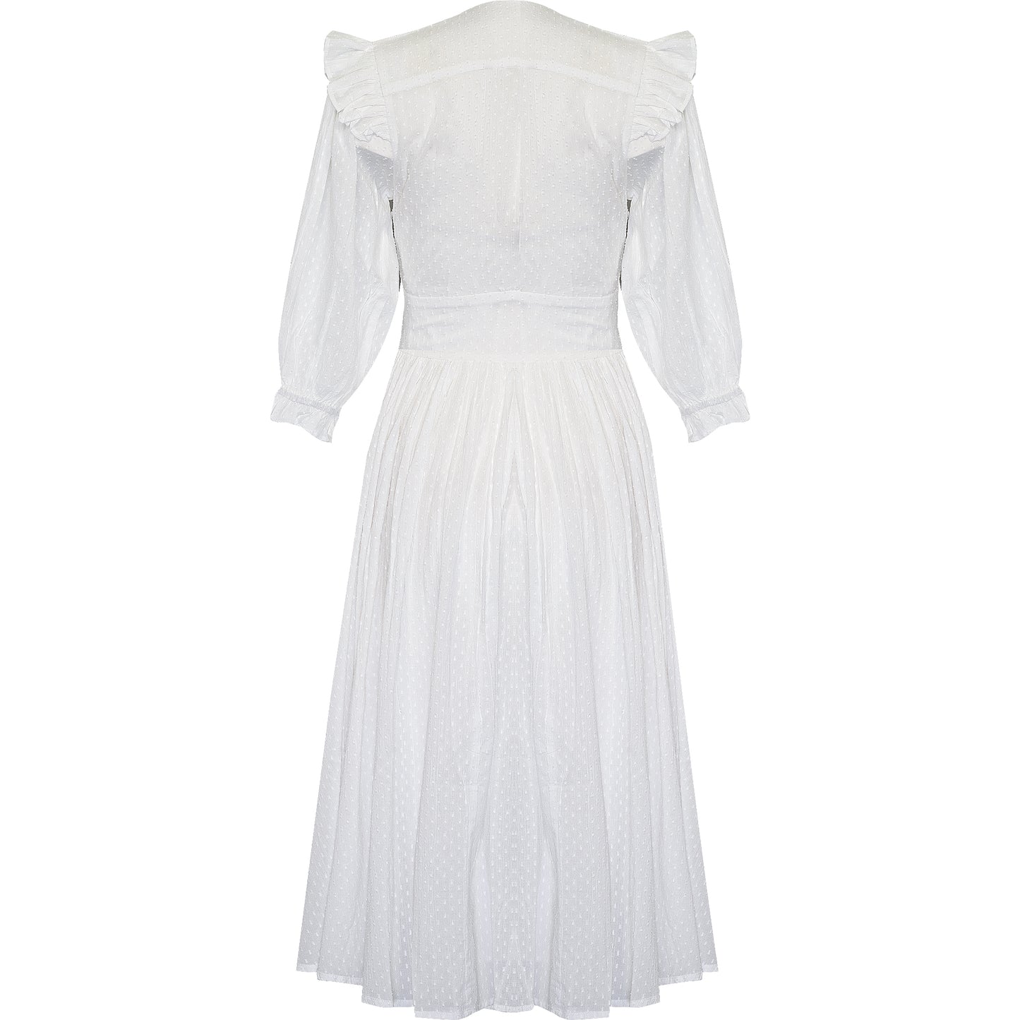 Zanthe Midi Dress Dot Milky White