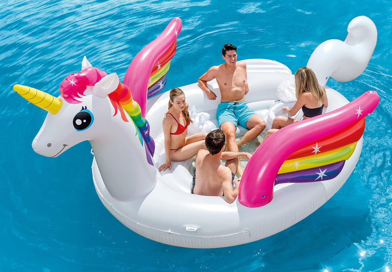 Unicorn Party Island Pool Float