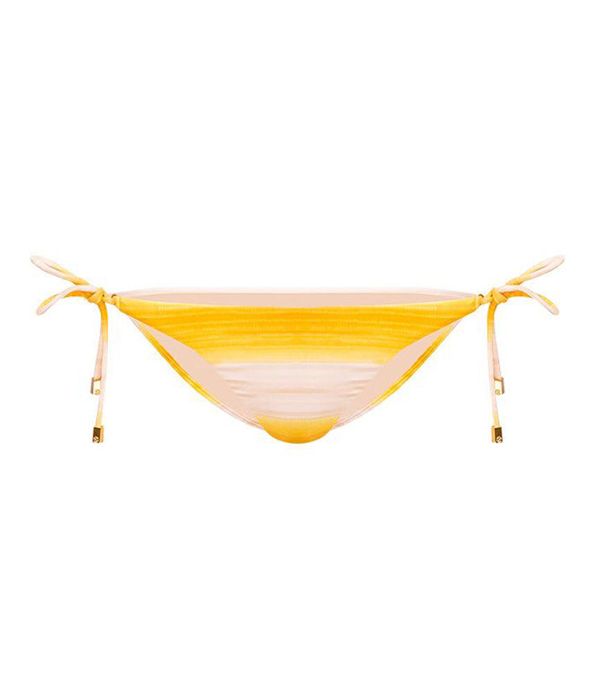 Golden Long Tie Full Bikini Bottom - Bikini Bottom
