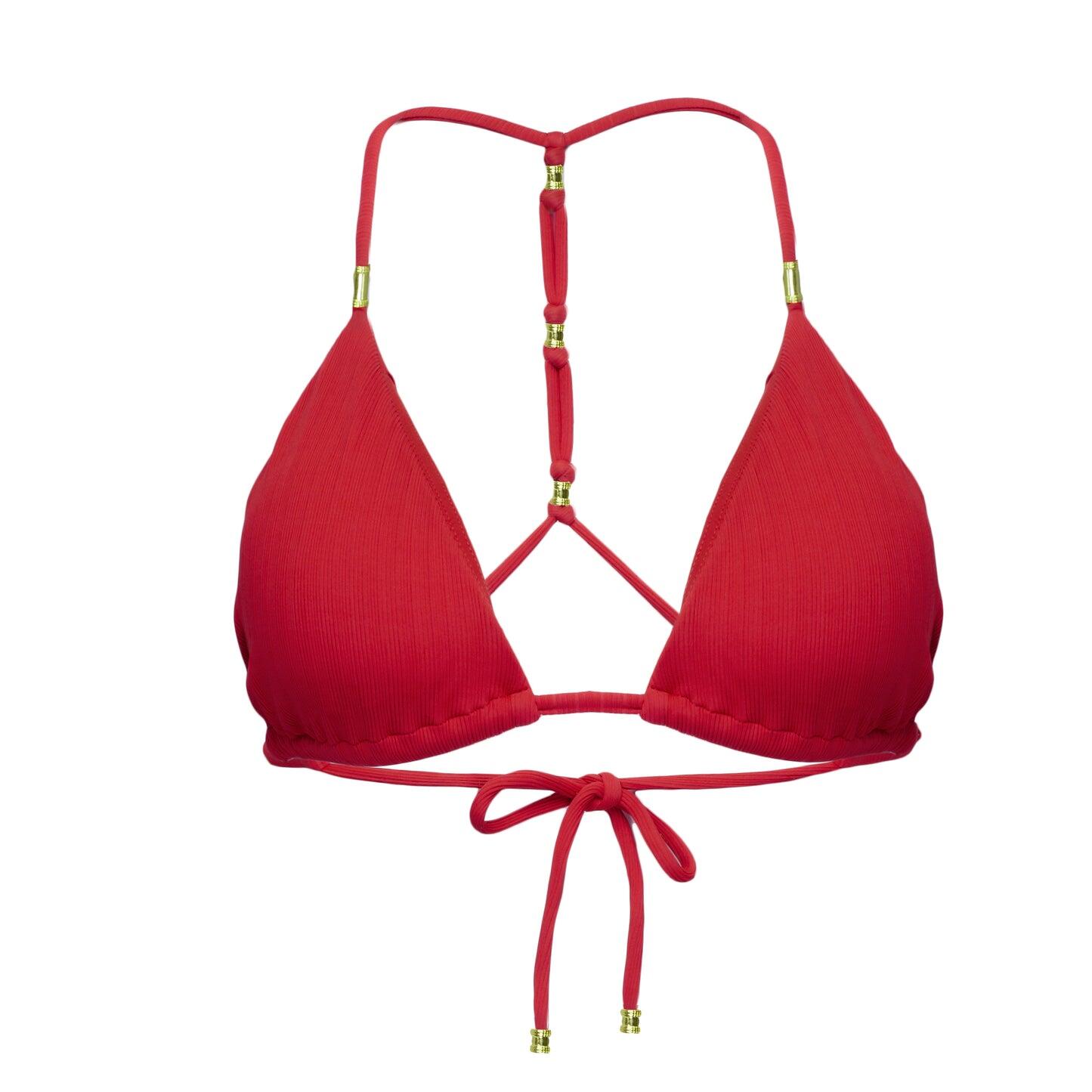 Milano Shaye Tri Top Red - Bikini Top