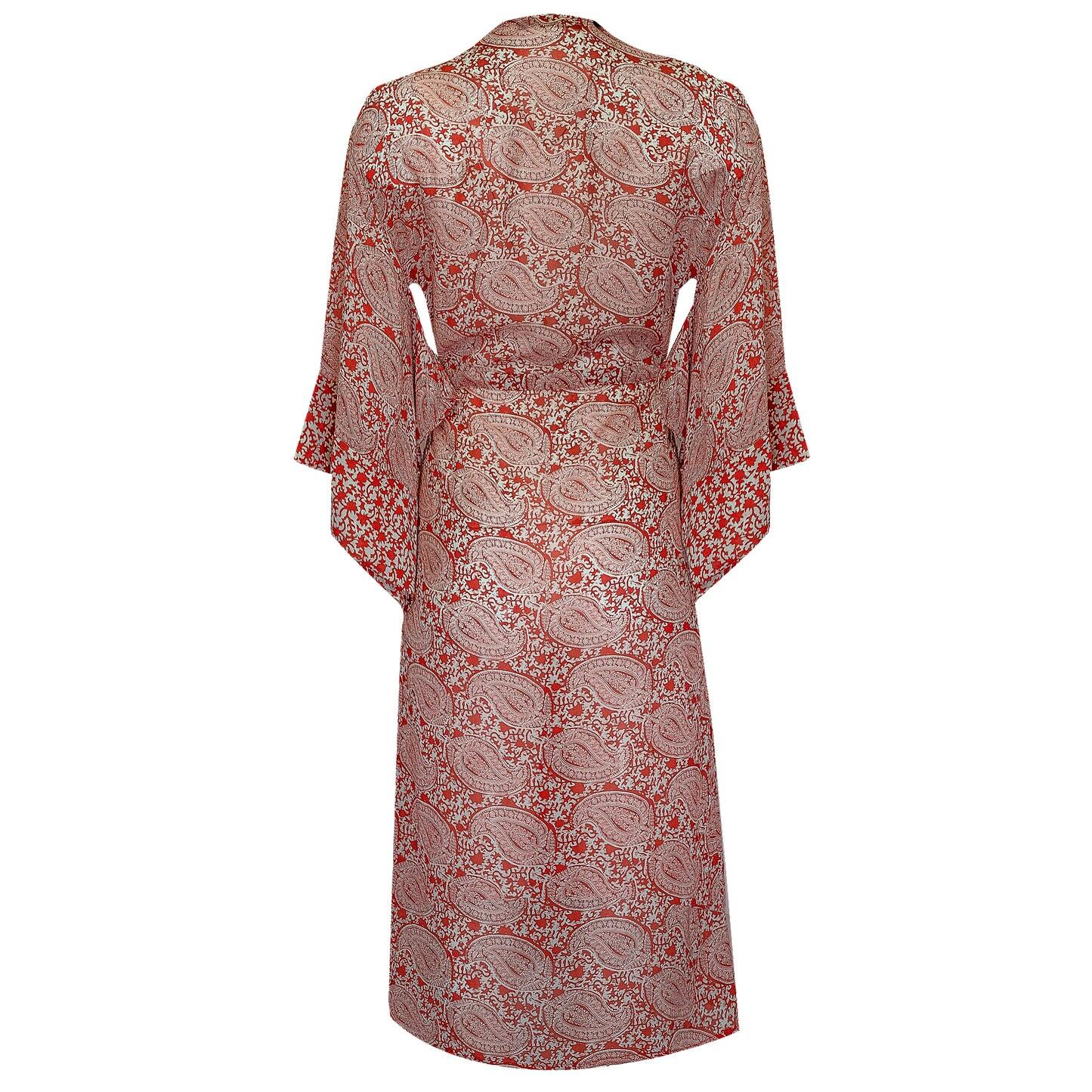 Pyra Red Anni Kimono Multi - Kaftan