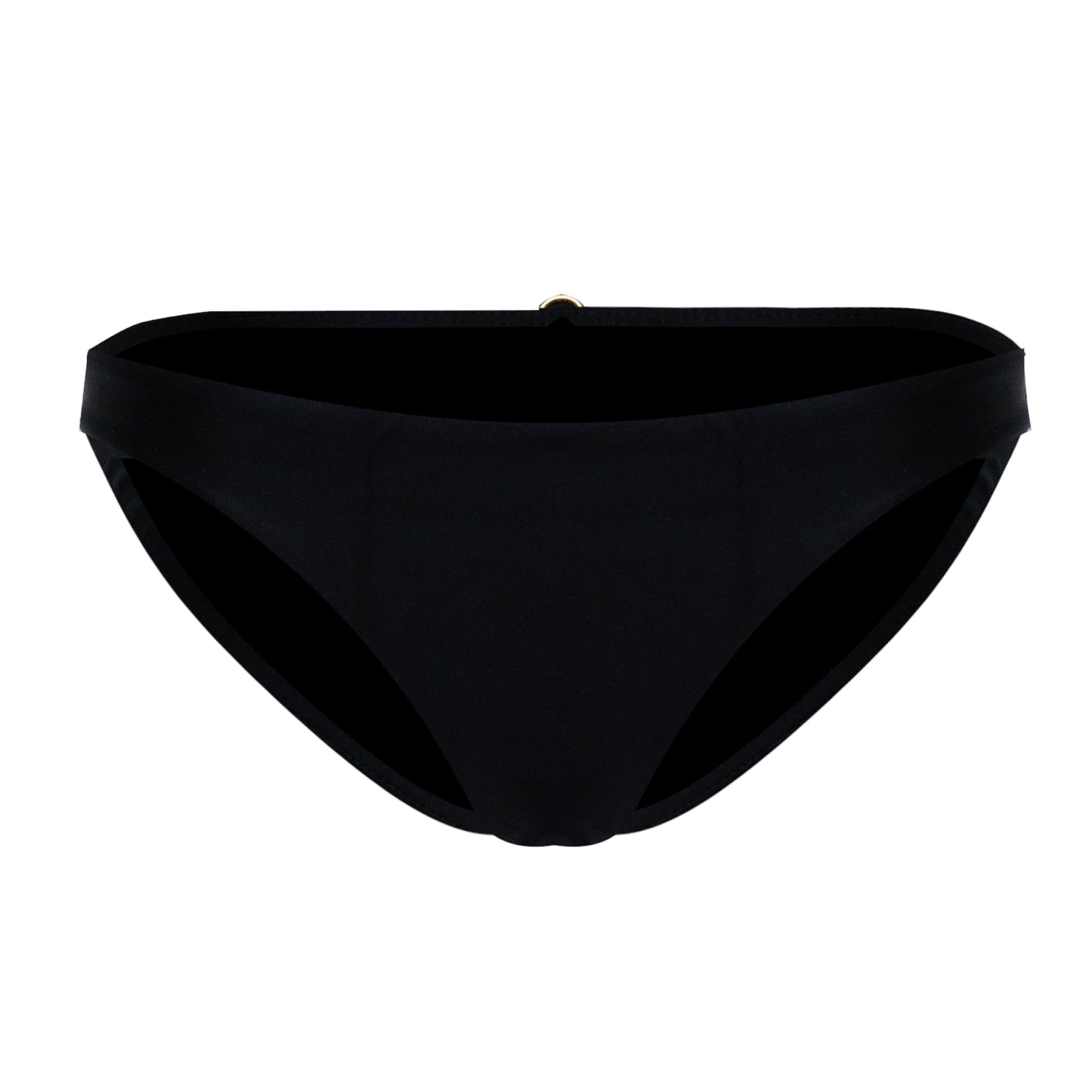 Solid Basic Full Black - Bikini Bottom