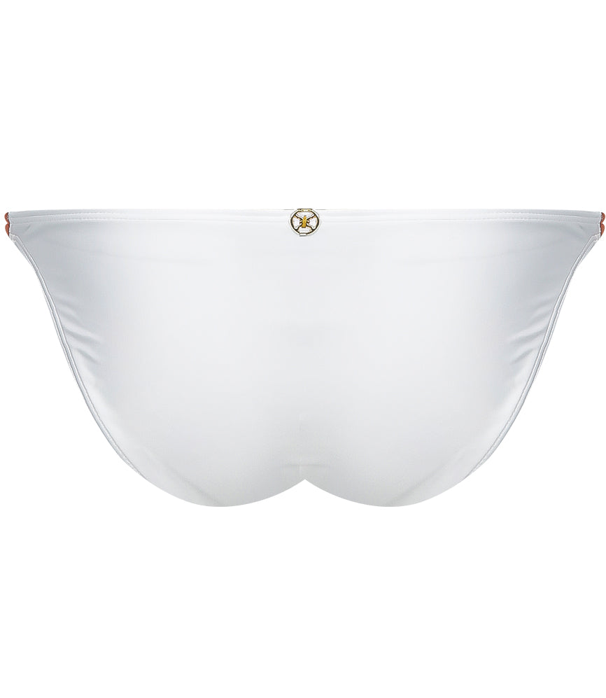 Solid Twine Bikini Bottoms Full White - Bikini Bottom