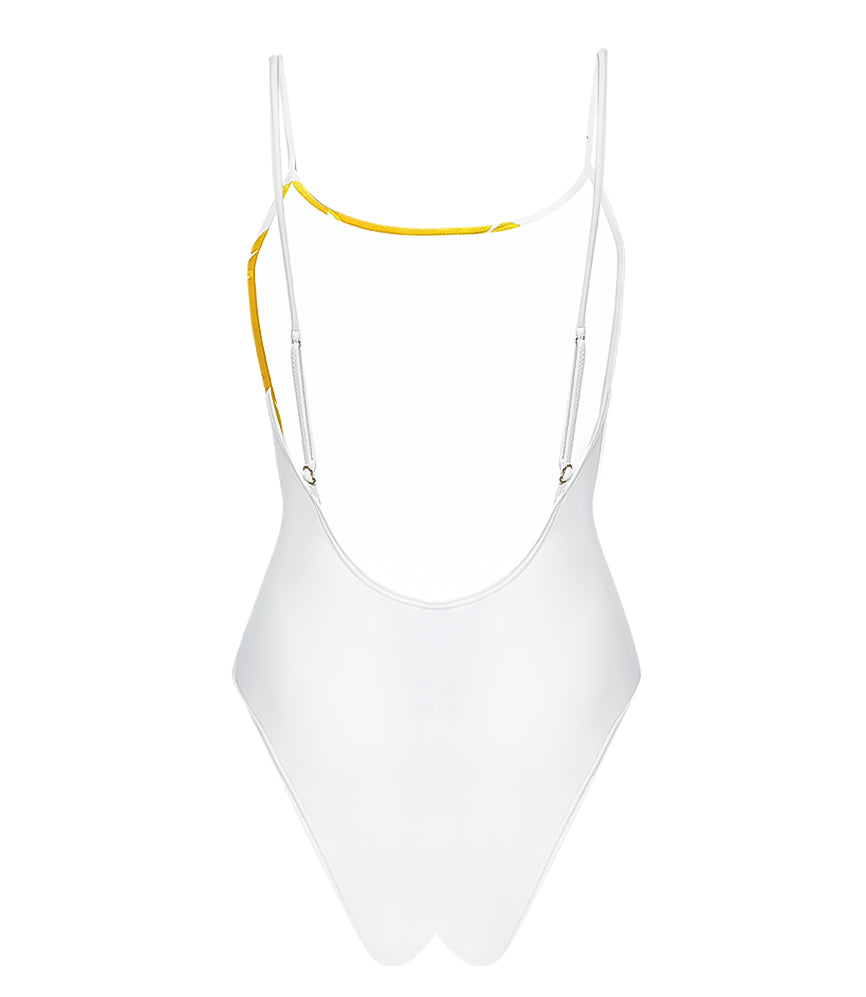 Tamarindo Rosie Brazilian Cut One Piece White - One Piece