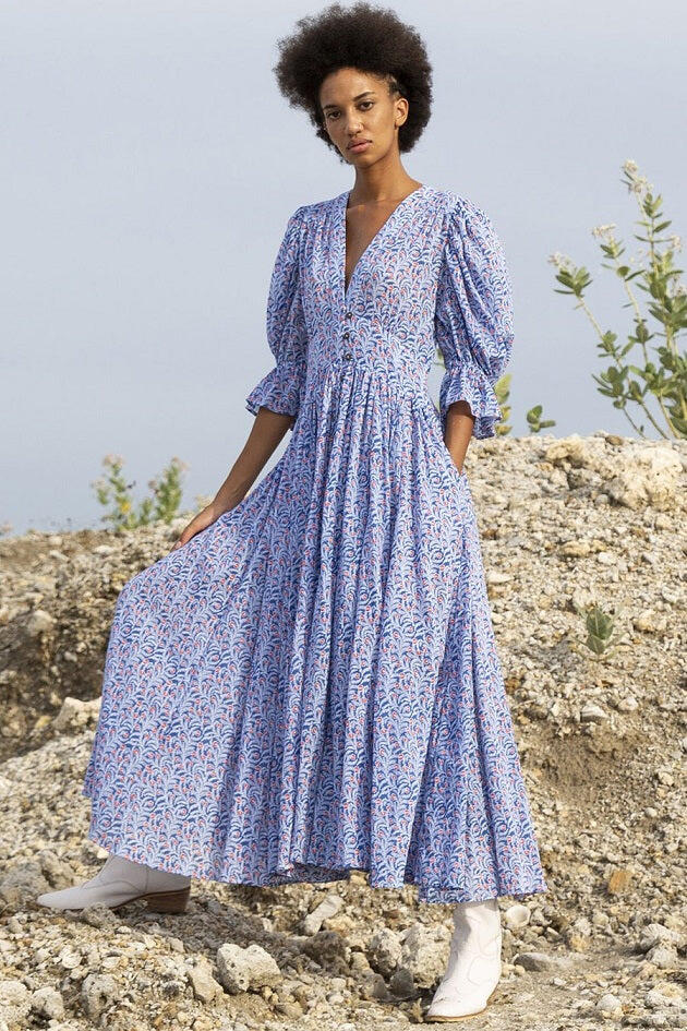 Xola Maxi Dress Jasmine Blue - Dress