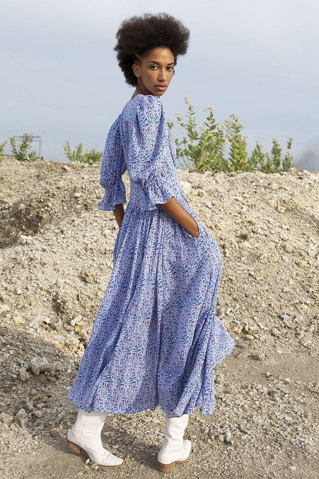 Xola Maxi Dress Jasmine Blue - Dress